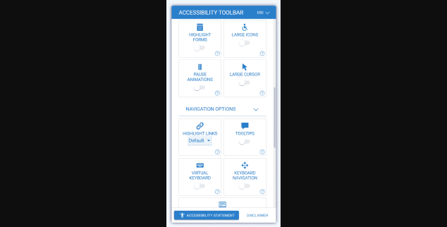 Accessibility Widget screenshot